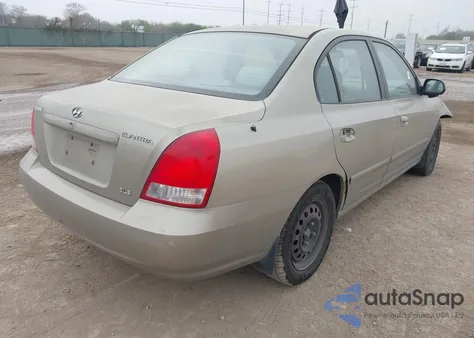 2001 Hyundai Elantra Gls z USA, uszkodzony, nr VIN KMHDN45D11U044696